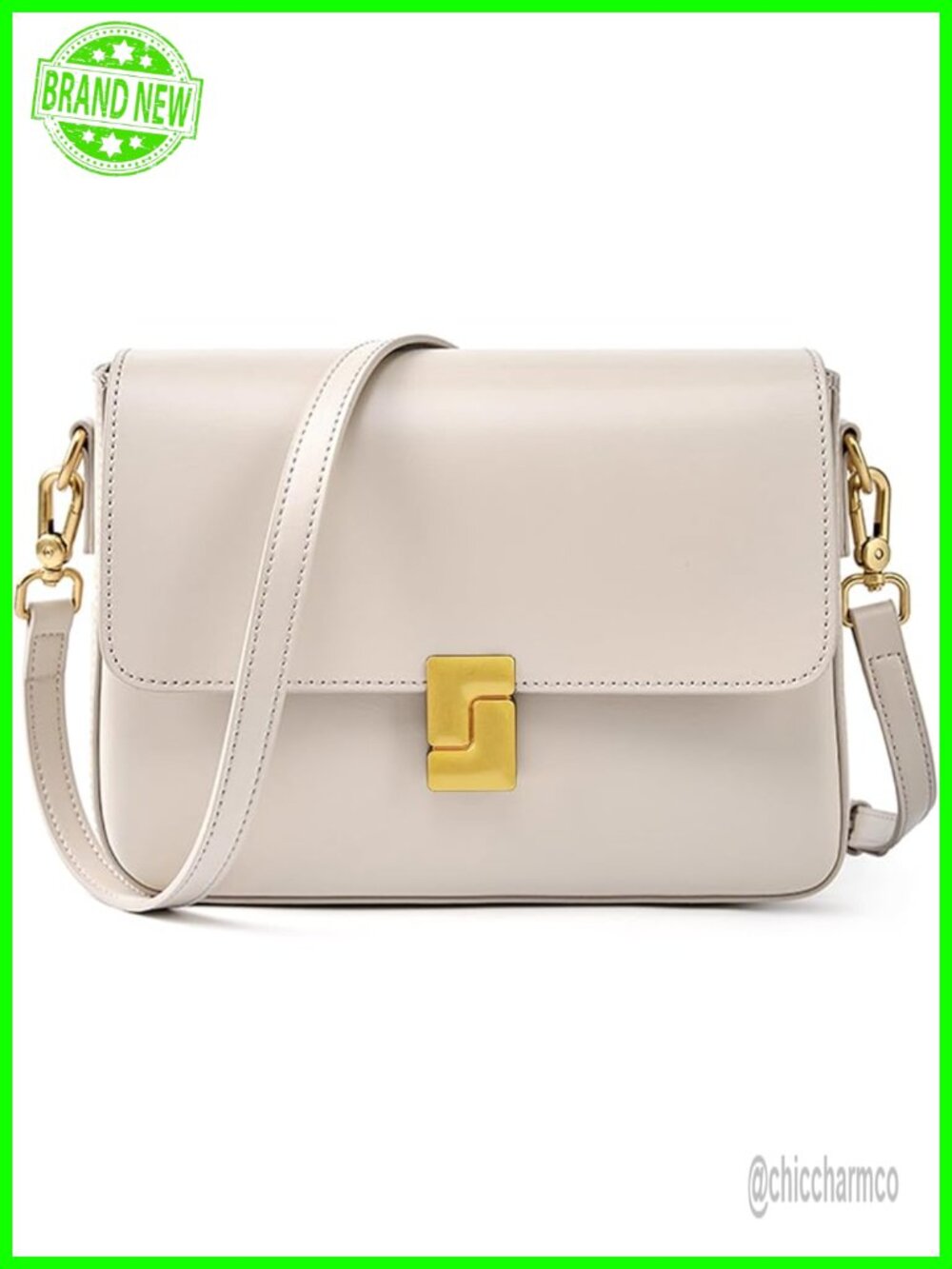 Leather Shoulder Bag Crossbody Purse for Women with Adjustable Strap Travel